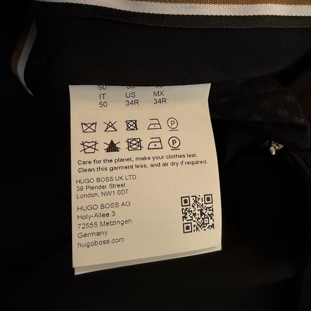 Hugo Boss H-Genius-MM-224 Black Slim Fit Virgin Wool Dress Pants Mens 34R IT 50 - Picture 6 of 16